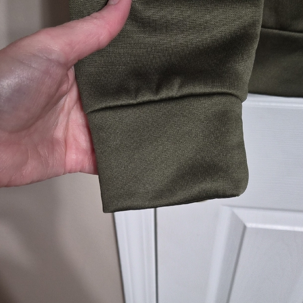 Under Armour Men's Olive Green With Lime Green Logo Hoodie Size Small - Picture 4 of 9